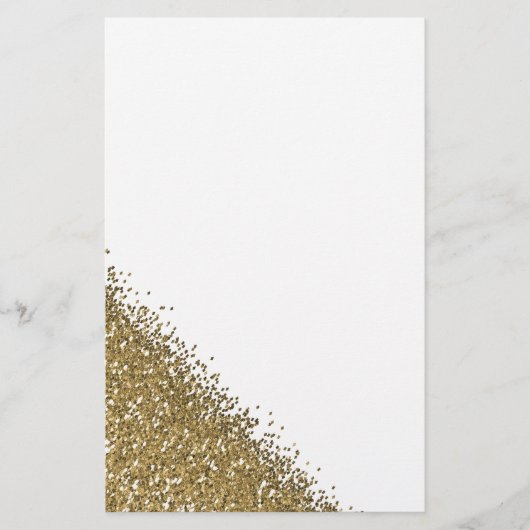 Golden glitter briefpapier (Voorkant)