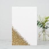 Golden glitter briefpapier (Staand voorkant)