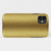 Golden Glitter Case-Mate iPhone Case (Achterkant (horizontaal))