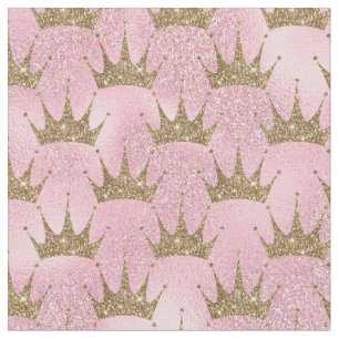 Golden Glitter Crown Stof