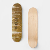 Golden Glitter Custom Name Skateboard (Voorkant)