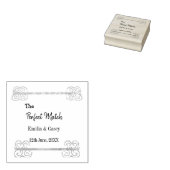 Golden  glitter de perfecte match paar na 	rubberstempel (Gestempeld)