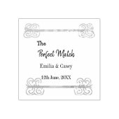 Golden  glitter de perfecte match paar na 	rubberstempel (Afrduk)