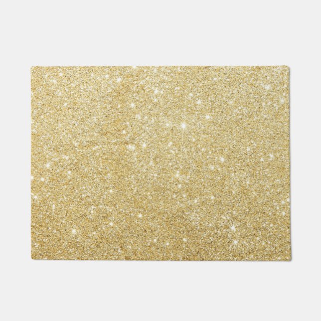 Golden Glitter Diamond Deurmat (Voorkant)