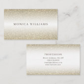 Golden glitter faux textuur  visitekaartje (Voorkant / Achterkant)