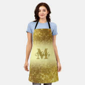 Golden Glitter gepersonaliseerd Schort (Gedragen)