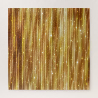 Golden Glitter: heldere Abstracte achtergrond. Legpuzzel