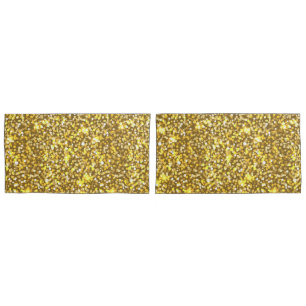 Golden glitter kussensloop