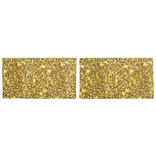 Golden glitter kussensloop (Voorkant-Set)