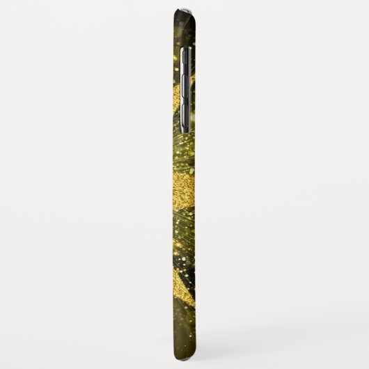 Golden Glitter Star Case-Mate iPhone Case (Achterkant/links)