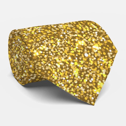 Golden glitter stropdas (Opgerold)