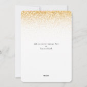 golden glitter sweet 16 birthday invitations card (Dos)