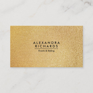 Golden Glitter Visitekaartje