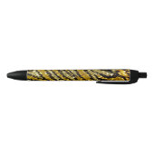 Golden Glitters Zebra Print Zwarte Inkt Pen (Bodem)