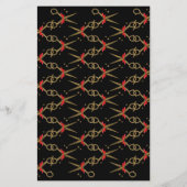 Golden glitterschaar - Haarstylist (Achterkant)