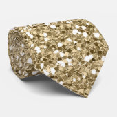 Golden glittertextuur stropdas (Opgerold)