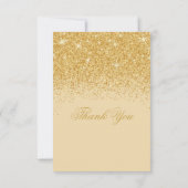 Golden Glitz Glitter Bedankt kaarten (Achterkant)