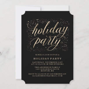Golden Glitz Invitation pour la fête de fin d'an