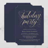 Golden Glitz | Invitation pour une soirée de fêtes (Devant / Derrière)