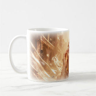 Golden Glow Bliss Liquid Light Woman Mug Koffiemok