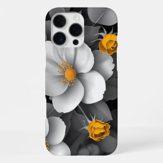 Golden Glow Blooms iPhone 16 Pro Max Hoesje