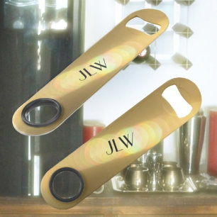 Golden Glow Design Glam Personnalisable Initiales