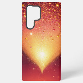 Golden Glow & Heart Romantic Phone Case Samsung Galaxy Hoesje