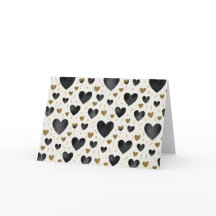 Golden Glow & Ink: Elegante Hart