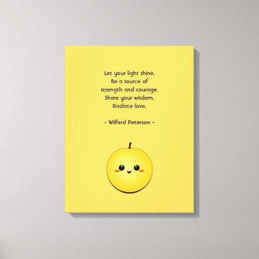 Golden Glow Kiwi Canvas Afdruk (Voorkant)