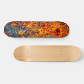 Golden Goddess Abstract Art Skateboard Deck (Horizontaal)