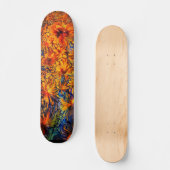Golden Goddess Abstract Art Skateboard Deck (Voorkant)