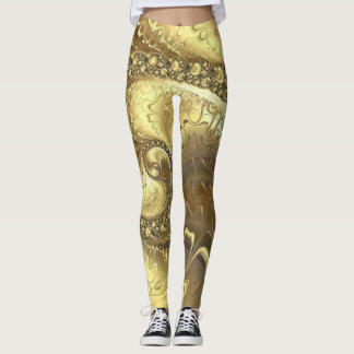 "Golden Goddess: Luxe Leggings voor elke gelegenhe