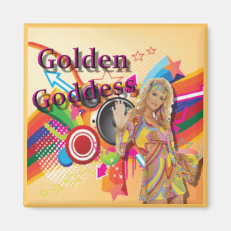 Golden Goddess Oldies Show Magnet Magneet