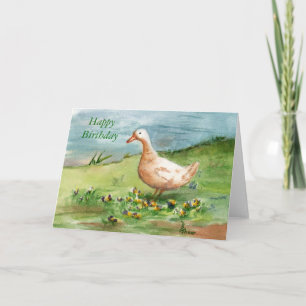 Golden Goose Birthday Card Kaart
