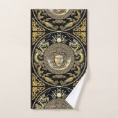 Golden Gorgon Medusa Hollywood Regency Bad Handdoek (Handdoek)