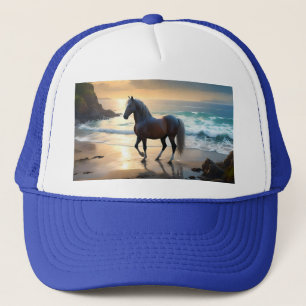 Golden Grace: een Palomino paard op de Sunset Shor Trucker Pet