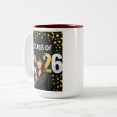 Golden Graduation Celebration Card mug (Devant gauche)