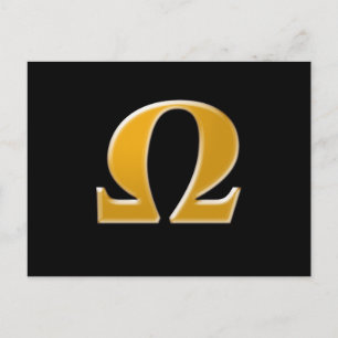 Golden Greek Omega - Symbool van verzet Briefkaart