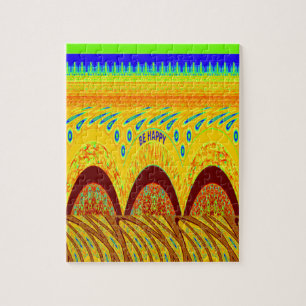 Golden green African Traditional Color Legpuzzel