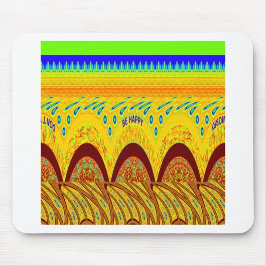 Golden green African Traditional Color Muismat (Voorkant)