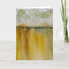 Golden Greeting Card Blank Inside Kaart