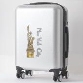 GOLDEN GRUNGE STATUT OF LIBERTY STICKER (Koffer)