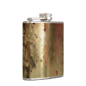 Golden grunge Vinyl Wrapped Flask Heupfles (Rechts)