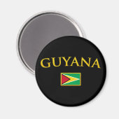 Golden Guyana Magneet (Voorkant / Achterkant)