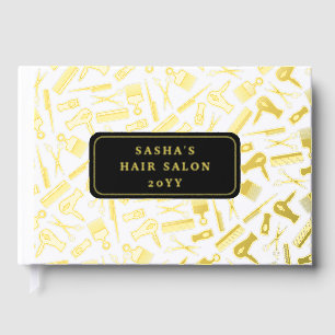 Golden Hairdresser Patroon Hair Salon Gastenboek