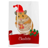 Golden Hamster gepersonaliseerd Medium Cadeauzakje (Achterkant)