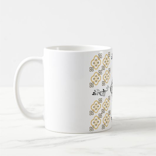 Golden Harmony - Conception de Mug avec Motif arab (Gauche)