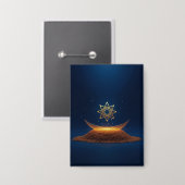 Golden Harmony – Shree Yantra’s Divine Resonance Button (Voorkant / Achterkant)