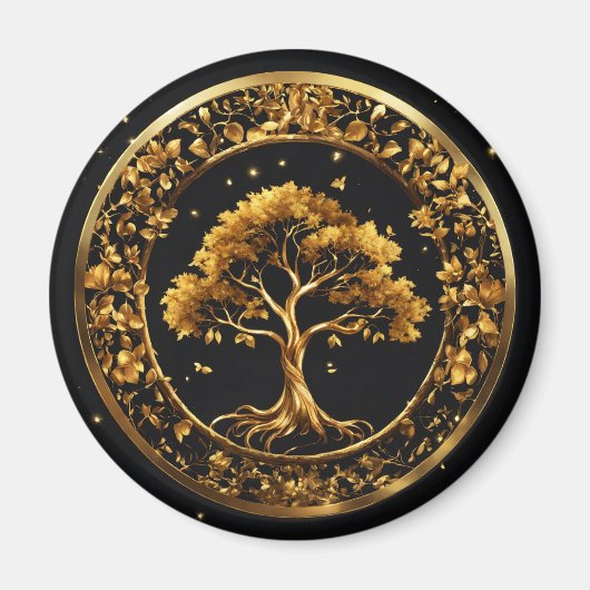 Golden Harmony: Tree of Dreams Magneet (Voorkant)
