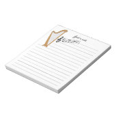 Golden Harp Note Pad Notitieblok (Gedraaid)
